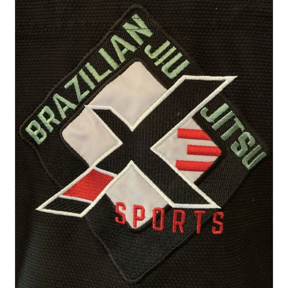 X Sports Brazilian Jiu Jitsu Embroidered Team Gi A1 100% Heavy Cotton